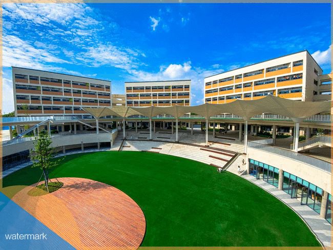 四川省綿陽市富樂國際學?！獪y溫人臉識別豪華斜八角翼閘項目