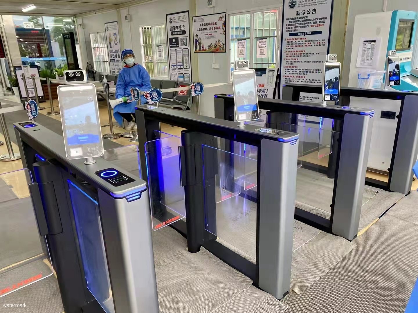 健康碼核驗人臉識別測溫閘機的作用是什么？